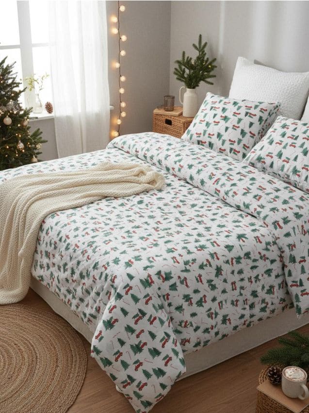 Sinsay - Bavlnená posteľná súprava - zelená