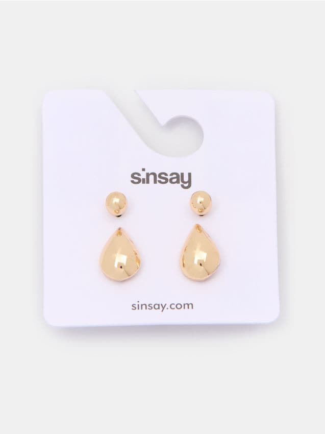 Sinsay - Set de cercei aurii - auriu