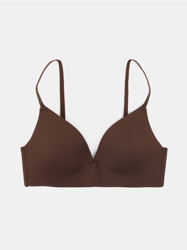 Reggiseno imbottito senza ferretto - marrone