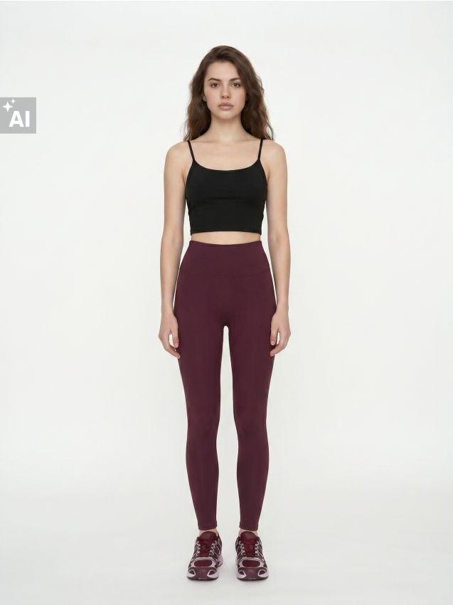 Sinsay - Colanți sport Everyday Active - mahon