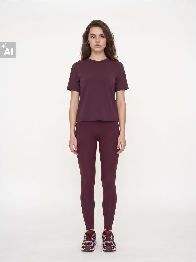 Sinsay - Colanți sport Everyday Active - mahon