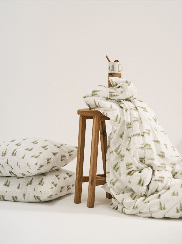 Sinsay - Set lenjerie de pat din bumbac - crem