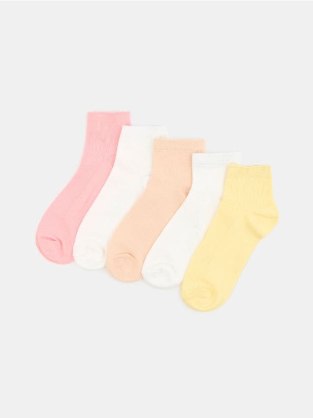 Sinsay - Set de 5 perechi de șosete cu conținut ridicat de bumbac - multicolor