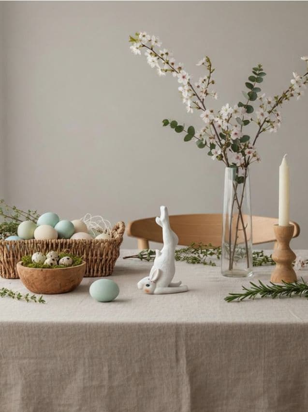 Sinsay - Figurină de Paște cu iepure în poziție de yoga - alb