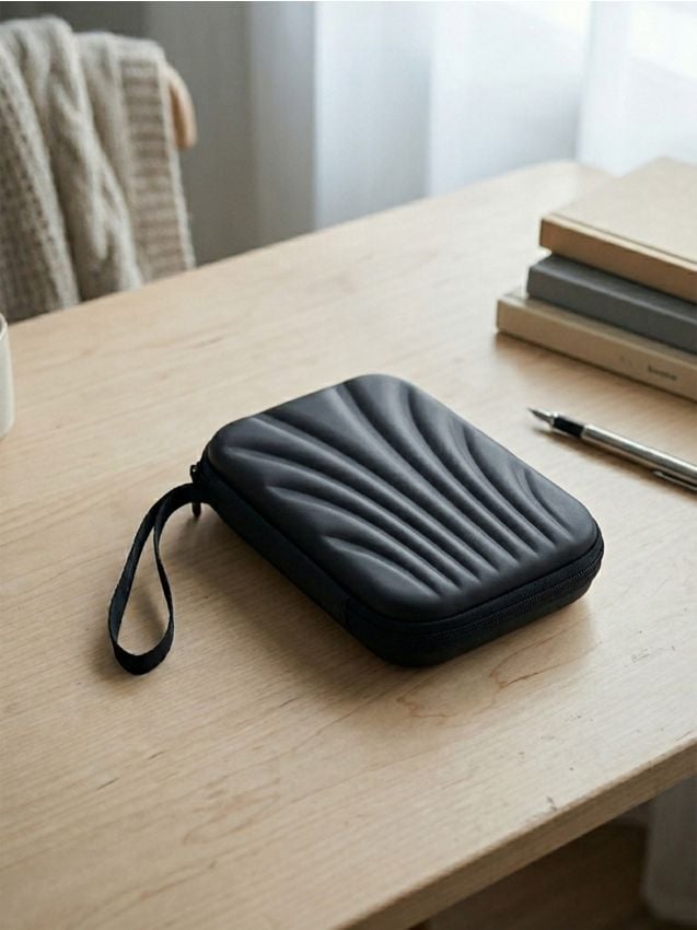 Sinsay - Husă de protecție pentru accesorii cu curea de mână - negru