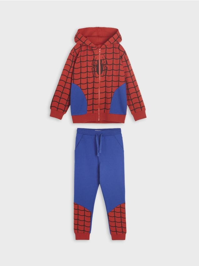 Komplet jope s kapuco in hlač Spider-Man - SINSAY
