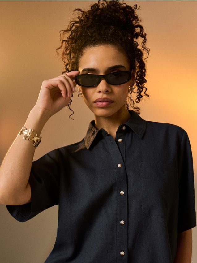 Sinsay - Ochelari de soare - negru