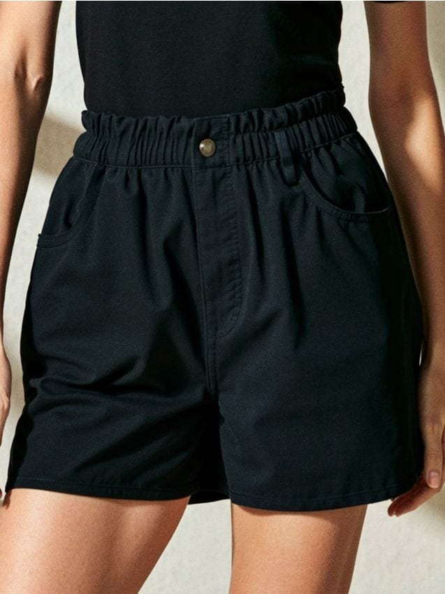 Shorts di jeans paperbag - SINSAY