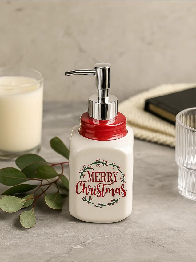 Sinsay - Dávkovač na mydlo s vianočným motívom - biela