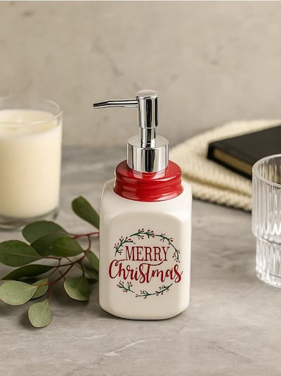 Dispenser de săpun cu motiv de Crăciun