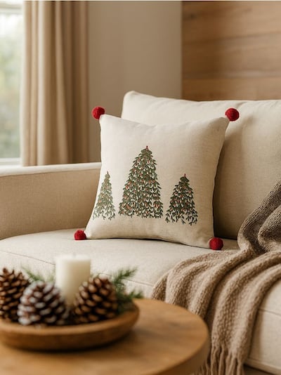 Dekoratívny vankúš so sviatočným motívom