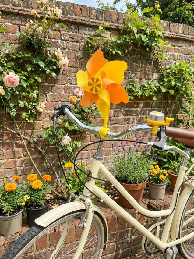Sinsay - Set de accesorii pentru bicicletă: sonerie și morișcă - galben