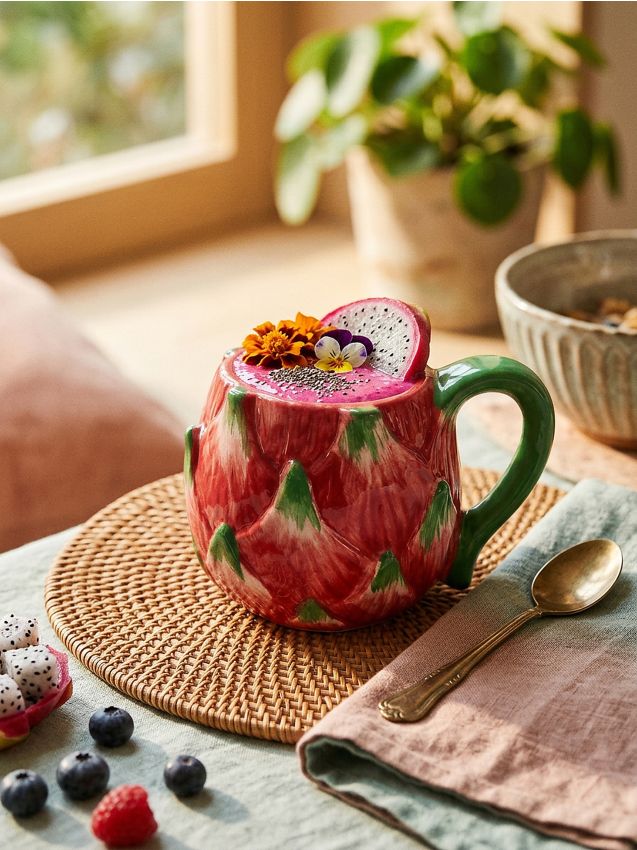 Sinsay - Cană în formă de fructul dragonului - mov