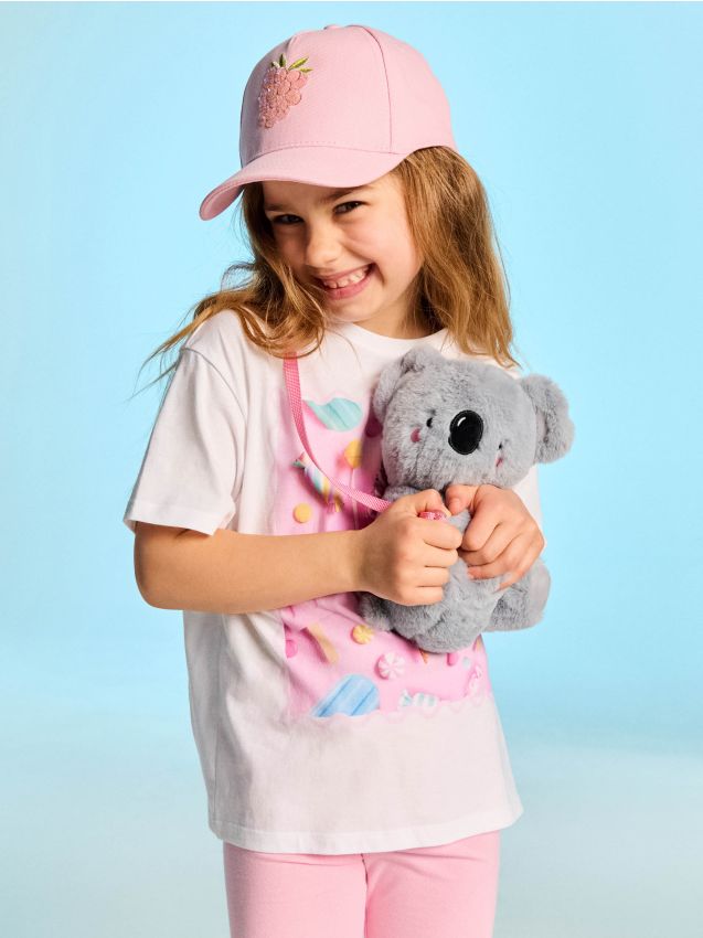 Sinsay - Geantă plușată în formă de koala - gri deschis