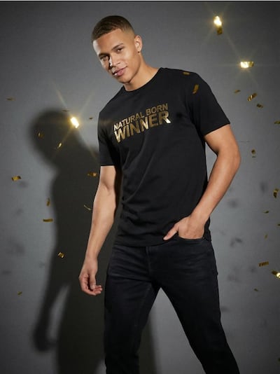 Бавовняна футболка з написом