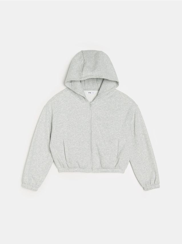 Sinsay - Hanorac basic - gri deschis