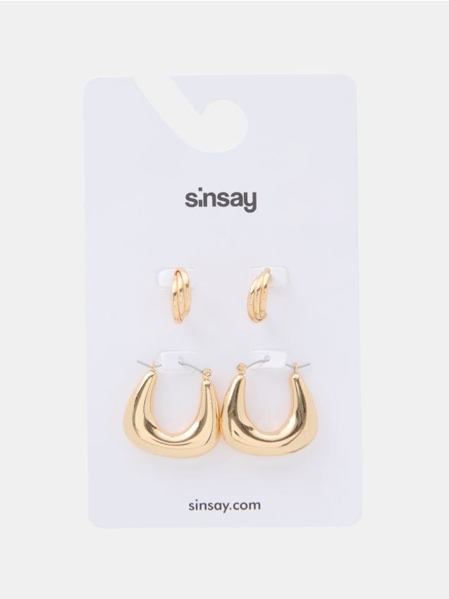 Sinsay - Set de 2 perechi de cercei - auriu