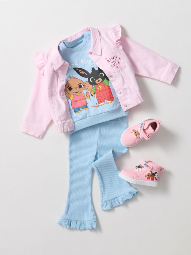 Sinsay - Set bluză și pantaloni sport Bing - light blue