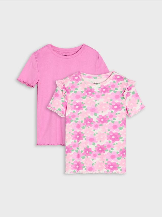 Sinsay - Tricouri din bumbac 2 pack - multicolor