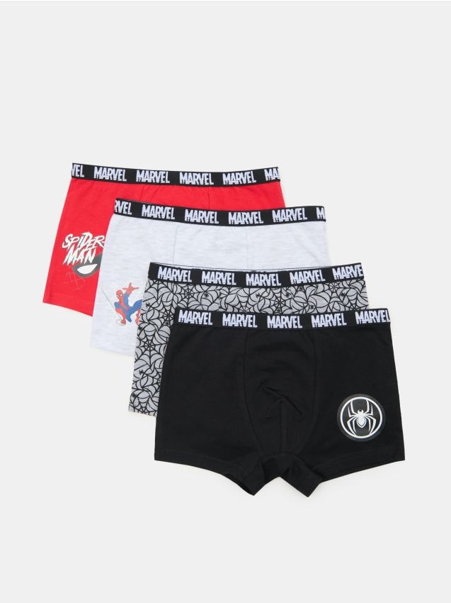 Sinsay - Bokserki Marvel 4 pack - szary
