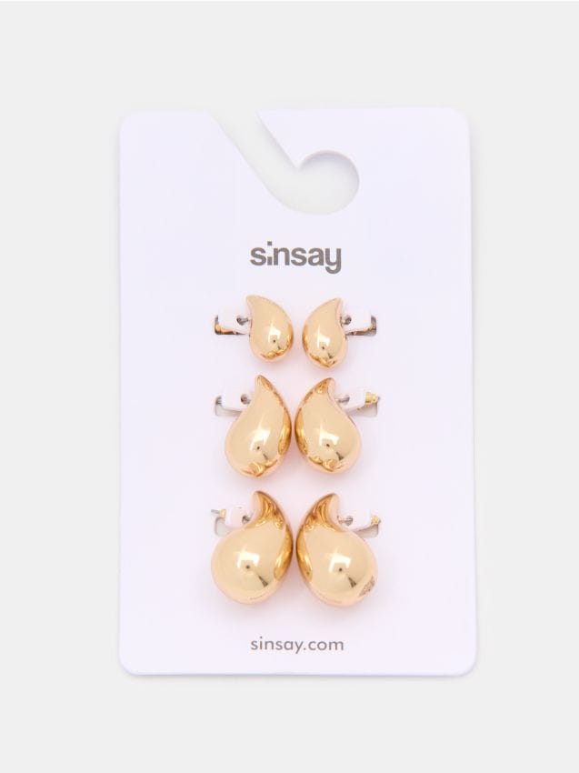 Sinsay - Set de cercei aurii - auriu