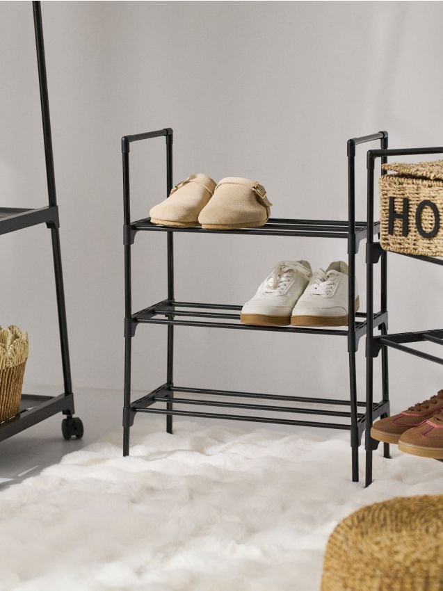 Sinsay - Raft pentru pantofi cu trei niveluri - negru