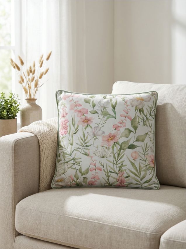 Sinsay - Față de pernă cu motiv floral - multicolor