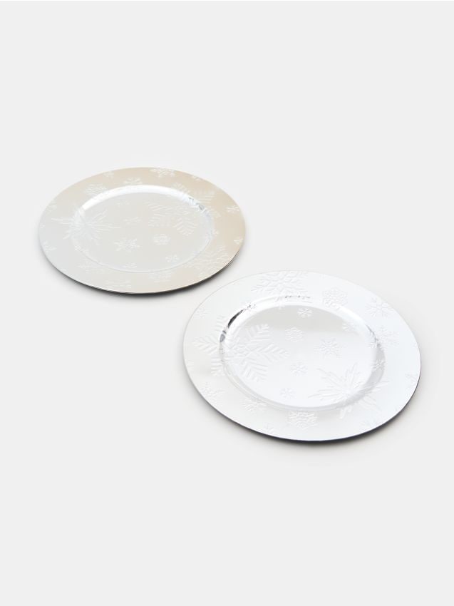 Sinsay - Dekoračné podnosy 2 bal - strieborná