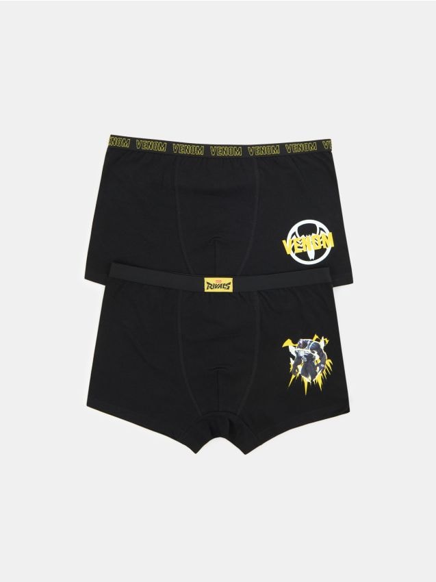 Sinsay - Bokserki 2 pack Venom - czarny