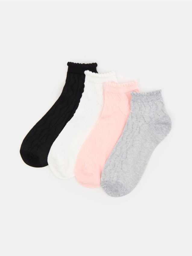 Sinsay - Șosete striate 4 pack - multicolor