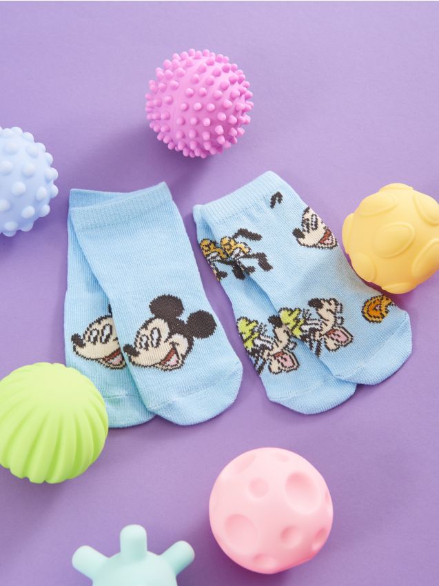 Sinsay - Zīdaiņu zeķītes 2 pack Mouse Mickey - daudzkrāsains