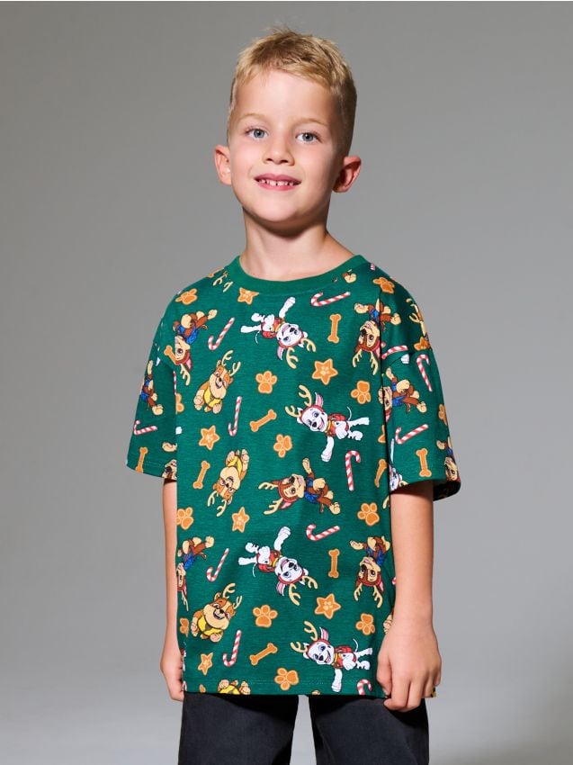 Sinsay - Tricou PAW Patrol - albastru-verzui