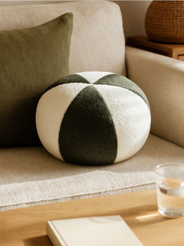 Sinsay - Ozdobný vankúš teddy - zelená