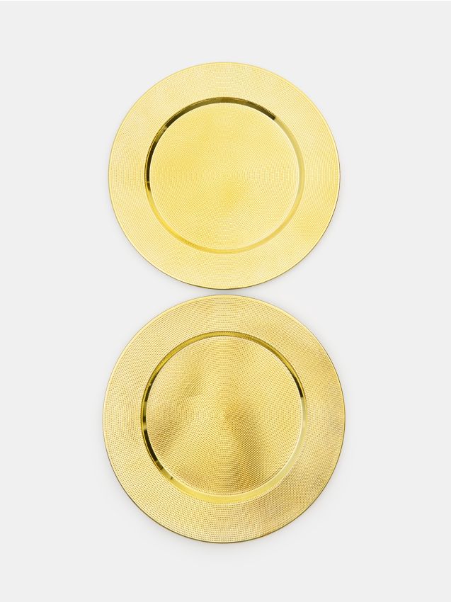 Sinsay - Dekoračné podnosy 2 bal - zlatá