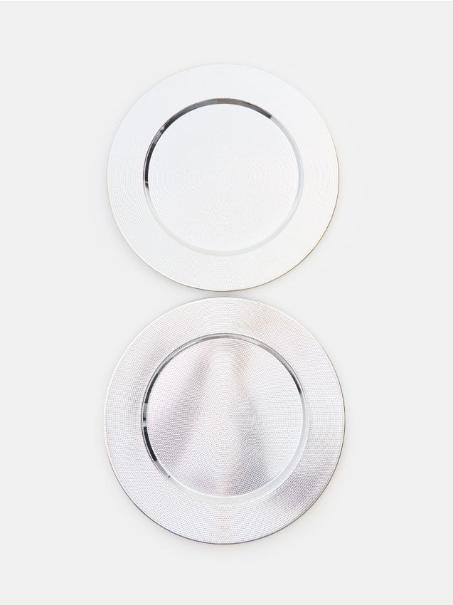 Sinsay - Dekoračné podnosy 2 bal - strieborná