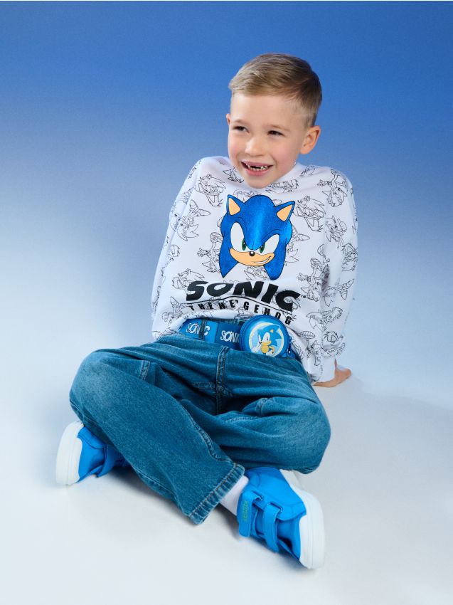 Sinsay - Curea textilă cu portofel Sonic the Hedgehog - multicolor