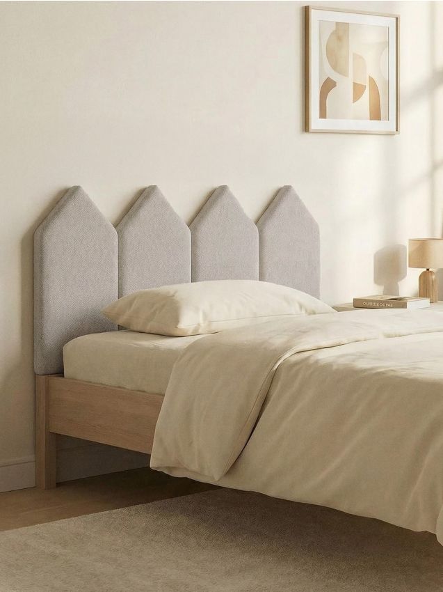 Sinsay - Panou tapițat cu terminare triunghiulară - gri deschis