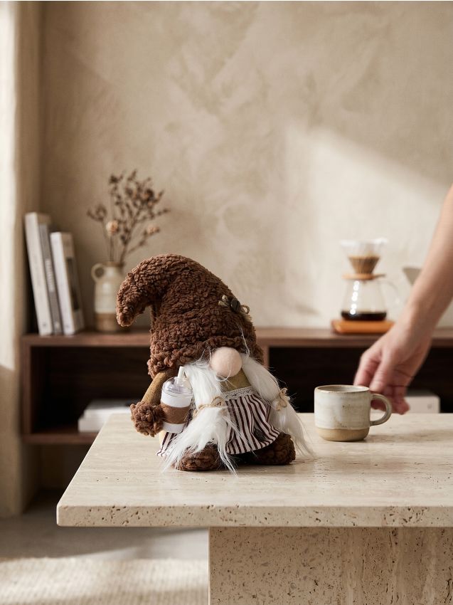 Sinsay - Spiriduș decorativ cu cană de cafea - brun-auriu