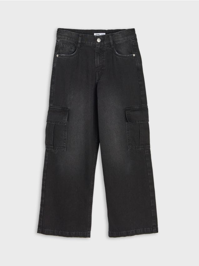 Sinsay - Pantaloni cargo - gri