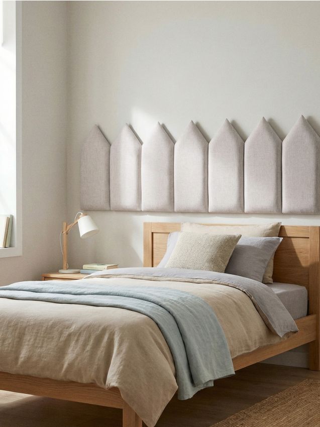 Sinsay - Panou tapițat cu terminare triunghiulară - gri deschis