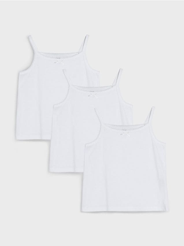 Sinsay - Maiouri din bumbac 3 pack - alb