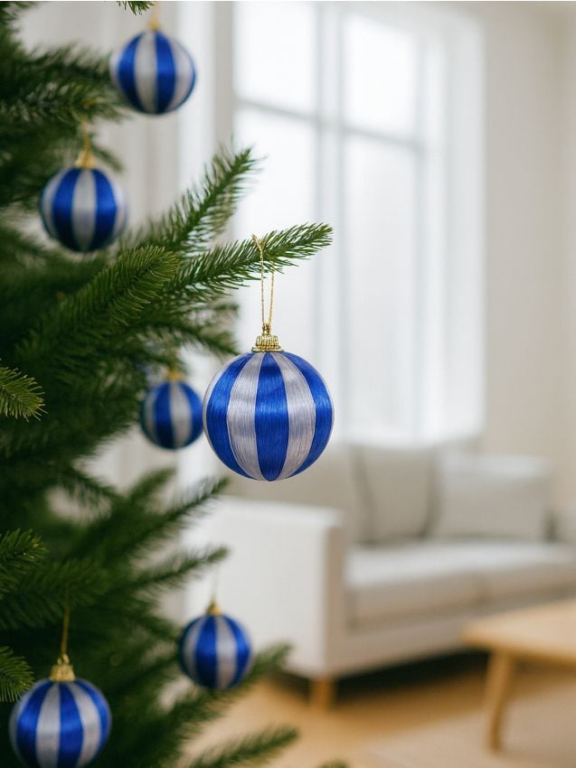 Sinsay - Balenie 12 vianočných ozdôb - modrá