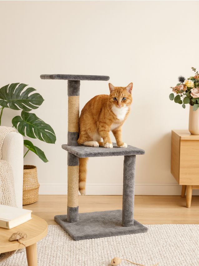 Sinsay - SCRATCHING POST - svetlošedá