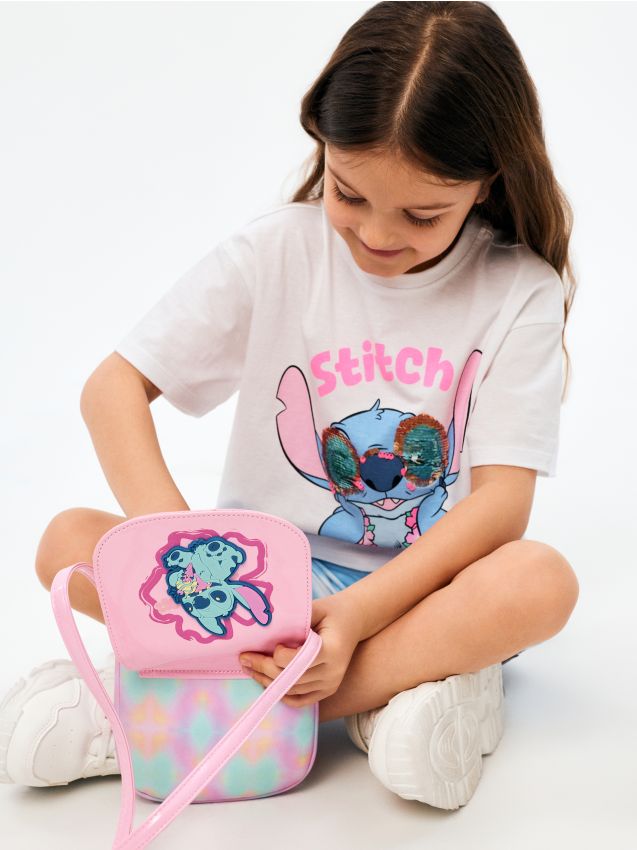 Sinsay - Poșetă Lilo & Stitch - roz-pastel