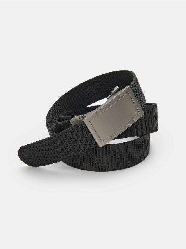 Sinsay - Curea pentru pantaloni cu cataramă automată - negru