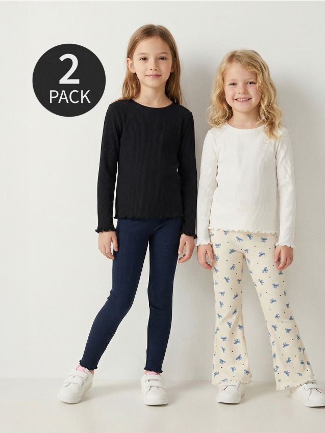 Sinsay - Set 2 colanți din bumbac - multicolor