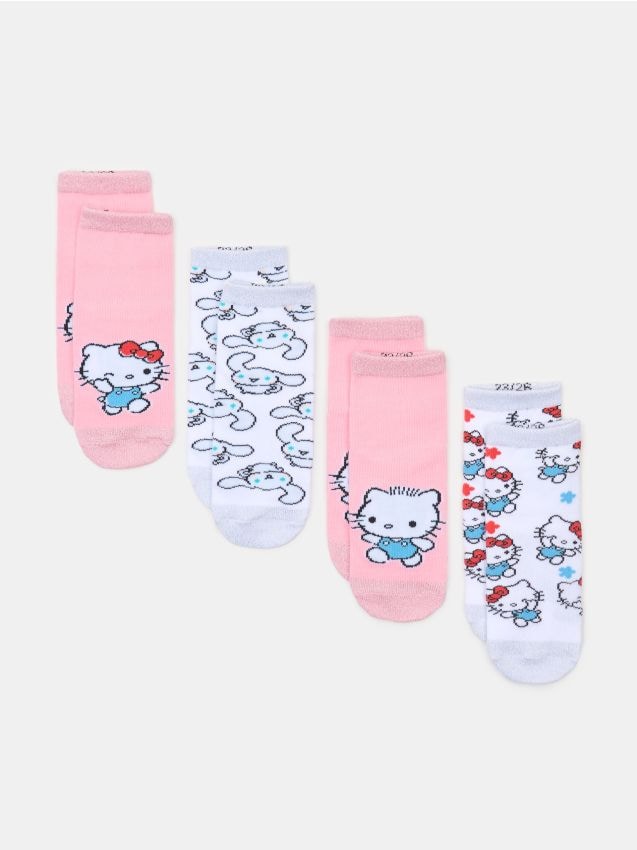 Sinsay Sinsay - Σετ με 4 ζεύγη κάλτσες Hello Kitty - πολυχρωμο