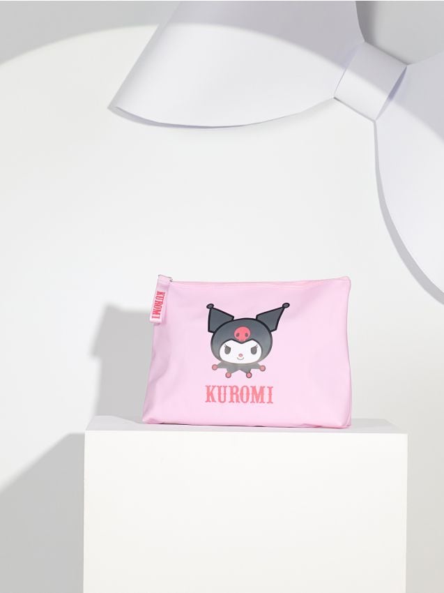 Sinsay - Kozmetická taška s potlačou Kuromi - levanduľová