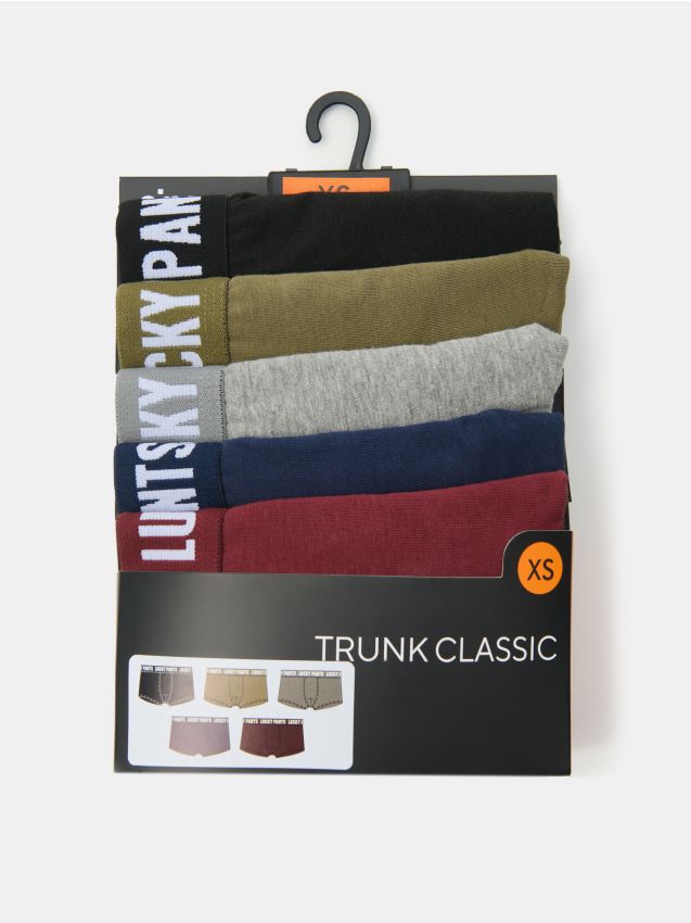 Bawełniane bokserki classic 5 pack - SINSAY