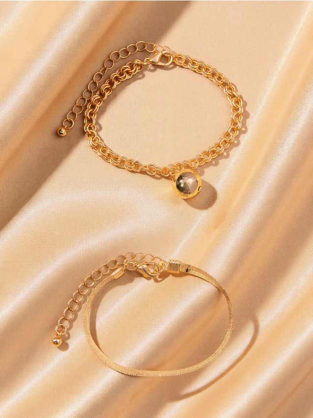 Sinsay - Set de 2 brățări - auriu
